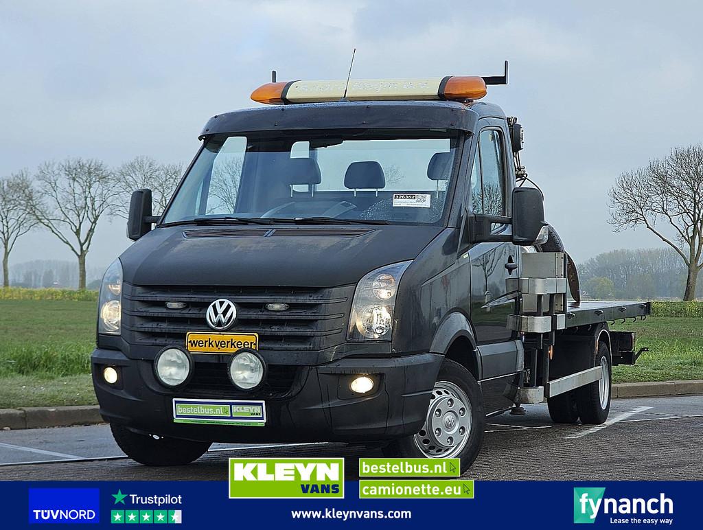 VOLKSWAGEN CRAFTER 35 2.0 open-laadbak kraan!, Auto's, Euro 5, Gebruikt, Volkswagen, Bedrijf