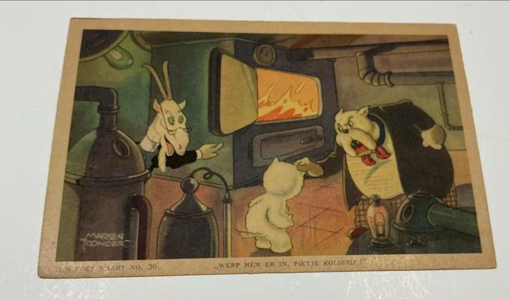 Oude Tom Poes Kaart - Serie 6, Nr. 36 - Het Verdwijnland, Verzamelen, Ansichtkaarten | Nederland, Ongelopen, 1940 tot 1960, Verzenden