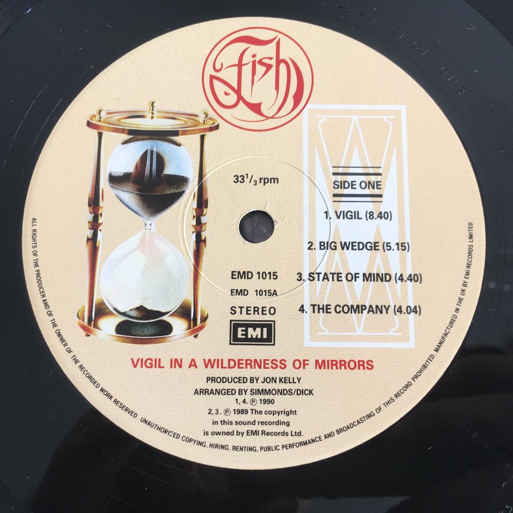 Vinyl LP Fish Vigil In A Wilderness Of Mirrors UK edition, Ophalen of Verzenden, Zo goed als nieuw, 12 inch, Progressive