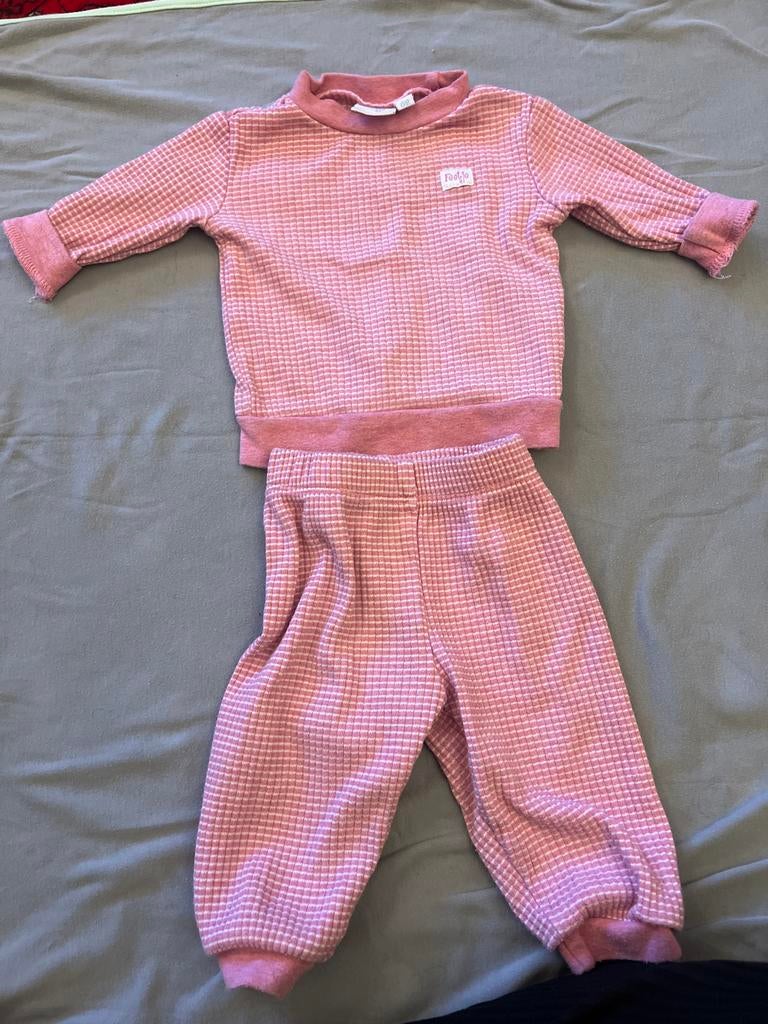 Roze Feetje setje maat 62, Kinderen en Baby's, Babykleding | Maat 62, Ophalen of Verzenden, Gebruikt, Meisje, Setje