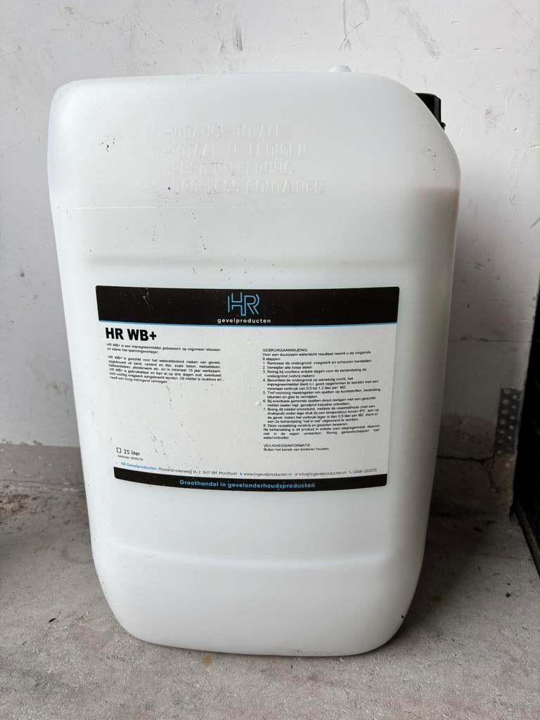 HR WB+ impregneermiddel 25 ltr incl pomp en spuit, Ophalen, Zo goed als nieuw