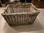 Basil rieten fietsmand transportfiets - riet grijs, Ophalen of Verzenden, Gebruikt, Fietsmand, Basil