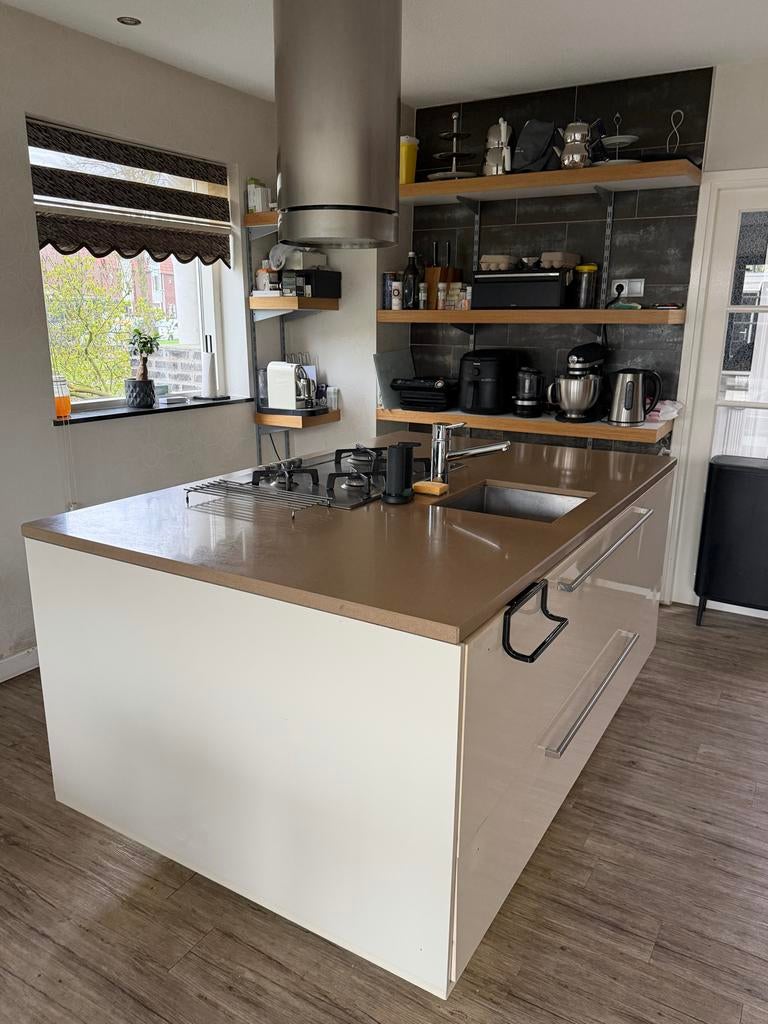 OPKNAP inbouwkeuken TEAB gelijk beschikbaar, Ophalen, Gebruikt, Overige materialen, Wit