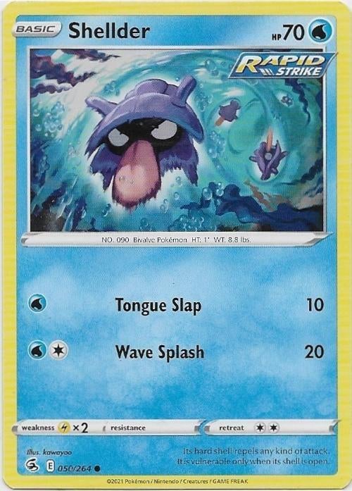 Fusion Strike,  Shellder [common] 50/264, Verzenden, Nieuw, Losse kaart