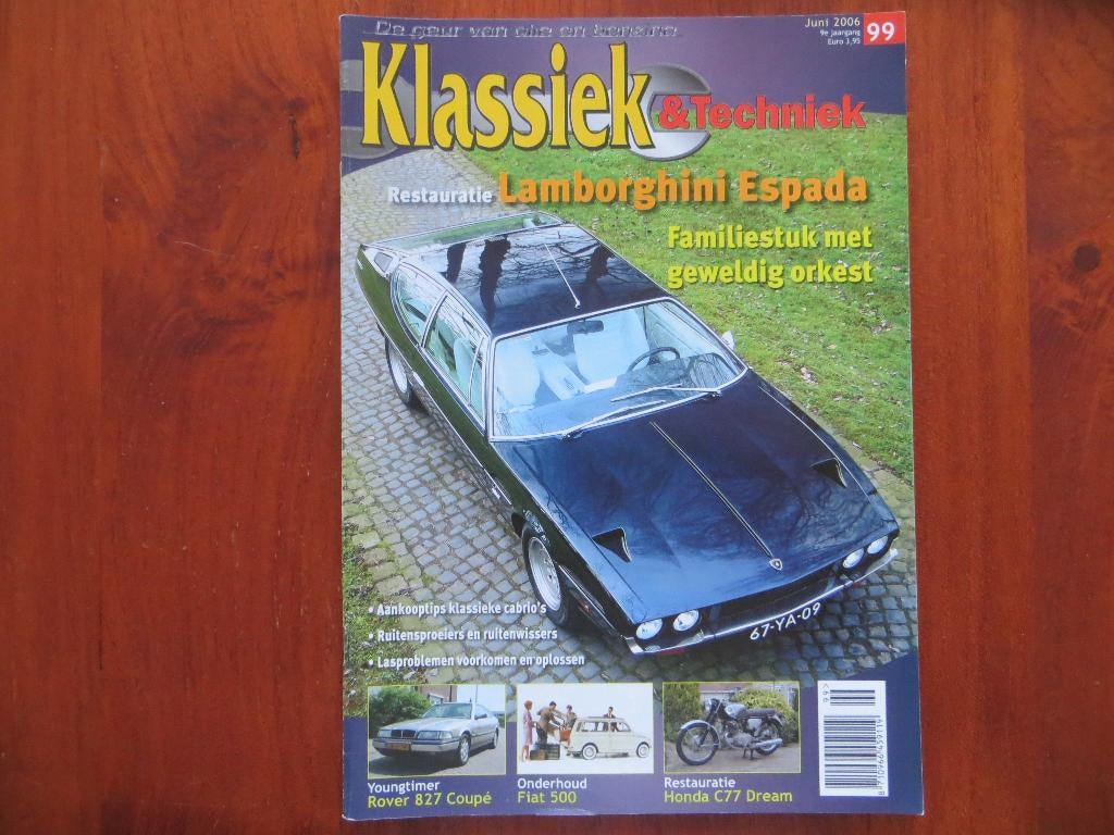 Klassiek & Techniek 99 Lamborghini Espada, Rover 827 Coupé, Ophalen of Verzenden, Nieuw, Mercedes