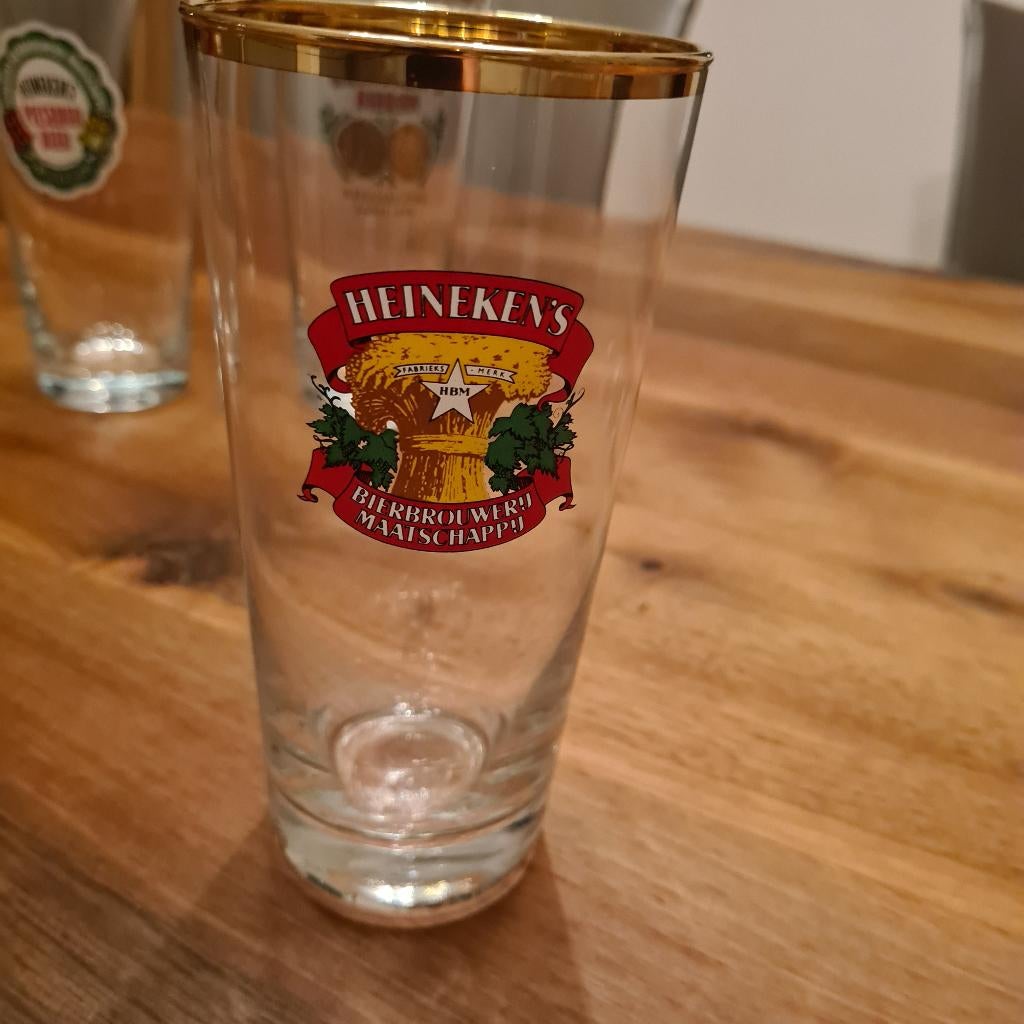 Glazen heineken, Verzamelen, Ophalen, Zo goed als nieuw, Bierglas