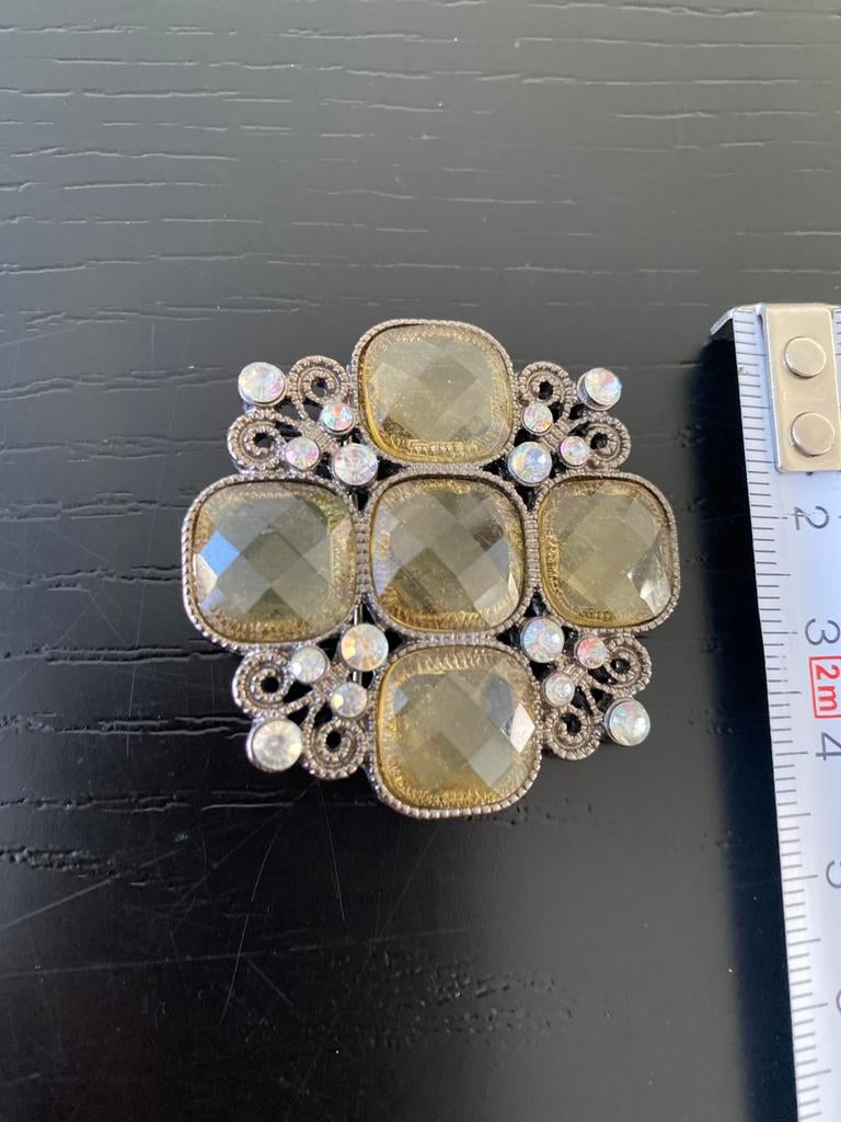 Vintage Keltisch kruis broche, Ophalen of Verzenden, Zo goed als nieuw, Overige materialen