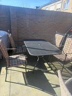 Tuinset Royal Garden met 4 stoelen en tafel, Ophalen, Gebruikt, Eettafel, Tuinset