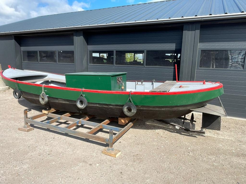 Stalen vlet met diesel inboard Timra platbodem schuit, Watersport en Boten, Ophalen, Zo goed als nieuw
