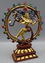 Goldface Rad van Shiva Nataraja uniek zeldzaam koper beeld, Ophalen of Verzenden, Gebruikt, Beeld(je), Hindoeïsme