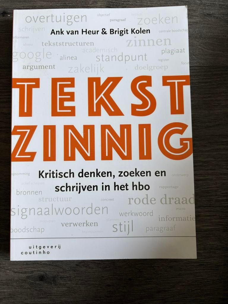 Tekstzinnig - Kritisch denken, zoeken en schrijven, Ophalen of Verzenden, Zo goed als nieuw