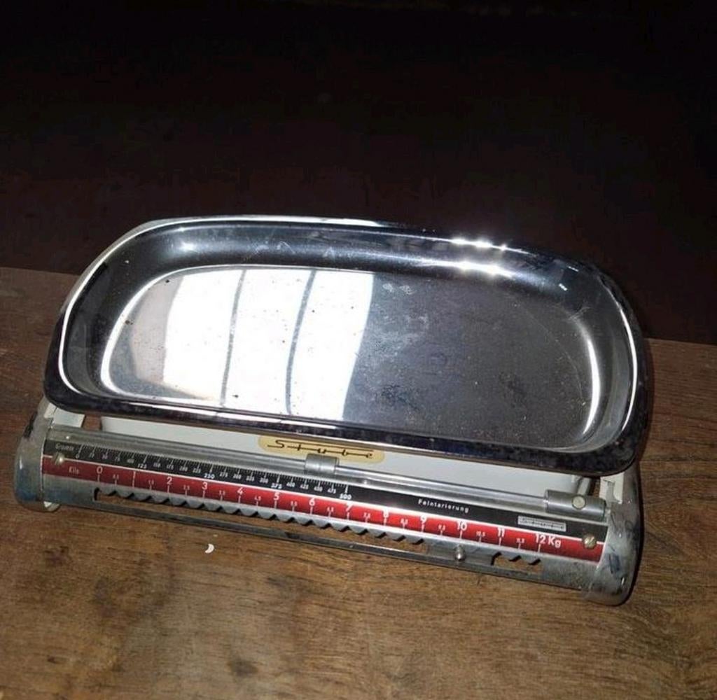 Vintage keukenweegschaal Haushaltwaage Stube, Antiek en Kunst, Ophalen of Verzenden