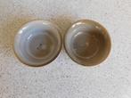 2x Teatip Reactief Glazuur Taupe, Huis en Inrichting, Keuken | Servies, Ophalen of Verzenden, Overige stijlen, Aardewerk, Schaal of Schalen