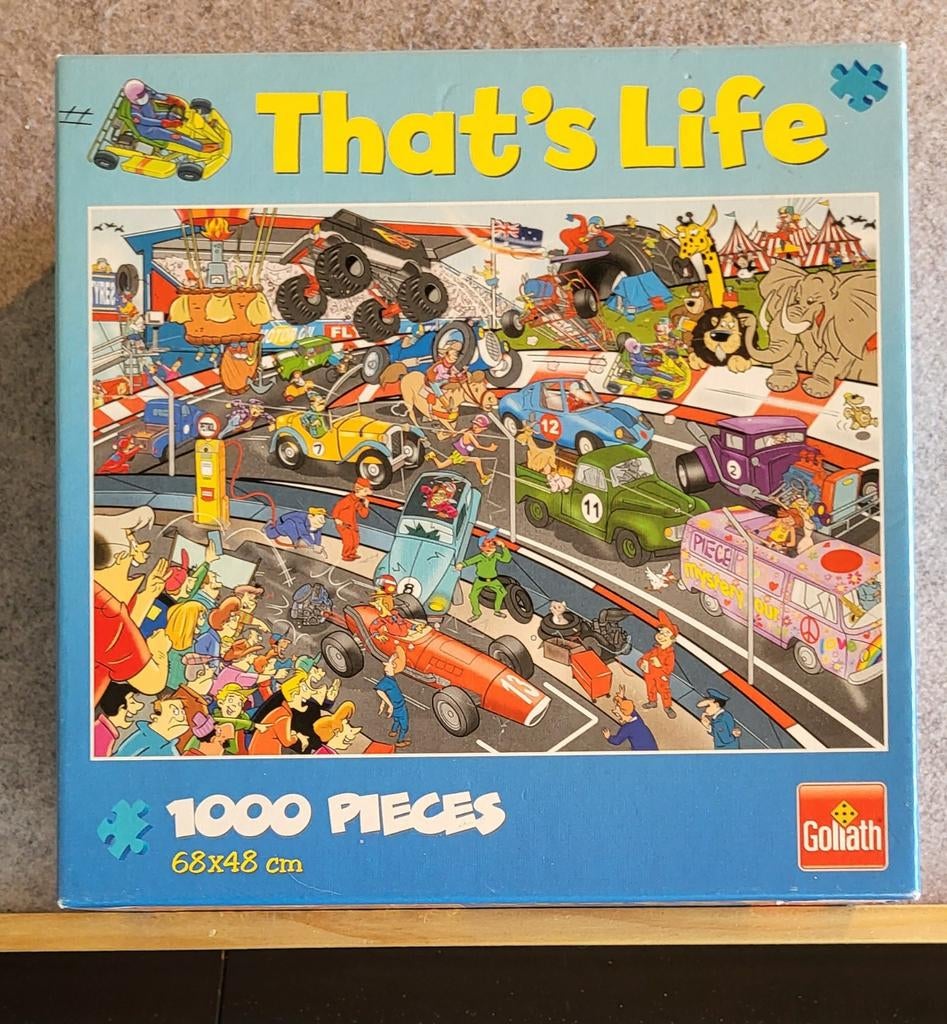 Puzzel, that's life. 1000 stukjes, Ophalen, 500 t/m 1500 stukjes, Zo goed als nieuw, Legpuzzel
