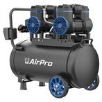 Compressor olievrij 2x1.8pk 40L tank, Verzenden