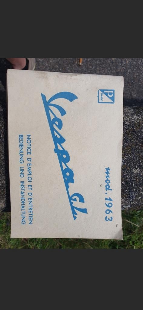 Vespa GL 150 instruktieboekje, Motoren, Ophalen, Overige merken