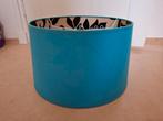 Blauwe lampenkap met motief in de binnenkant 36 cm doorsnede, Ophalen, Blauw, Rond, Zo goed als nieuw