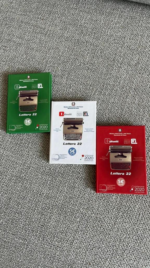 Lettera 22 5 euro munten., Postzegels en Munten, Munten | Europa | Euromunten, Ophalen of Verzenden