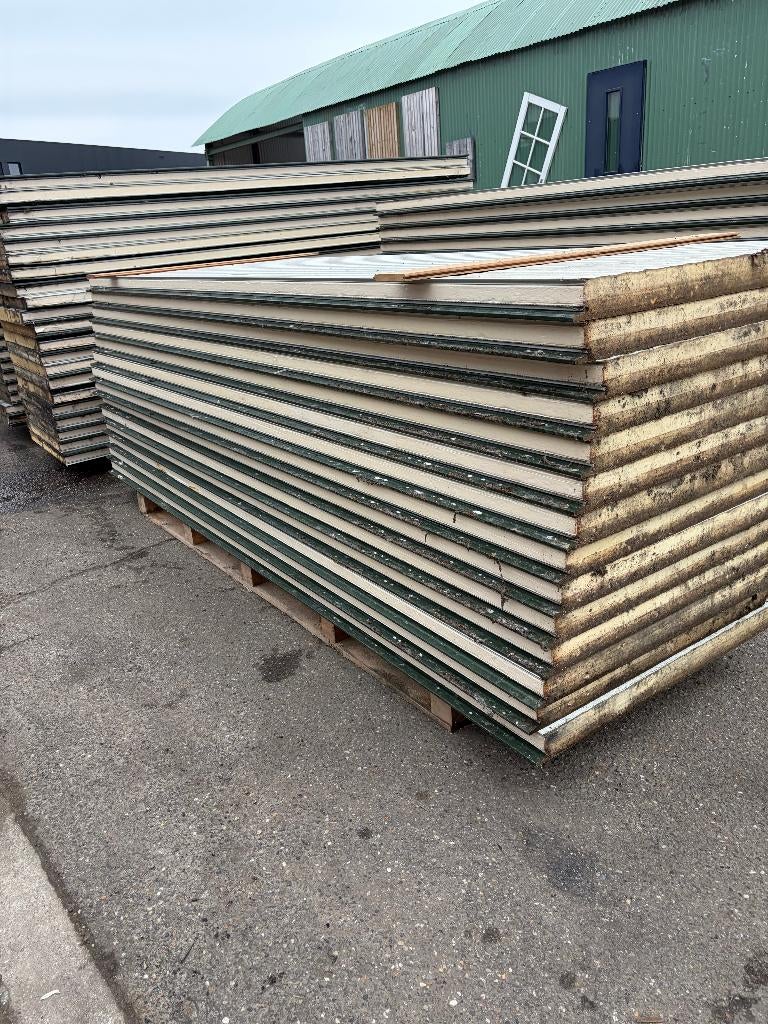 Sandwichpanelen - geïsoleerde panelen - wandplaten ( 204 ), Ophalen, Gebruikt, Nb, Nb