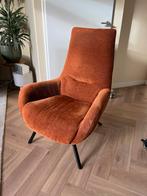 Rib Cognac Stoel, Huis en Inrichting, Ophalen of Verzenden, Gebruikt, Rechthoekig, Stof