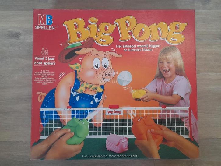 Big Pong MB, Hobby en Vrije tijd, Gezelschapsspellen | Overige, Gebruikt, Ophalen of Verzenden