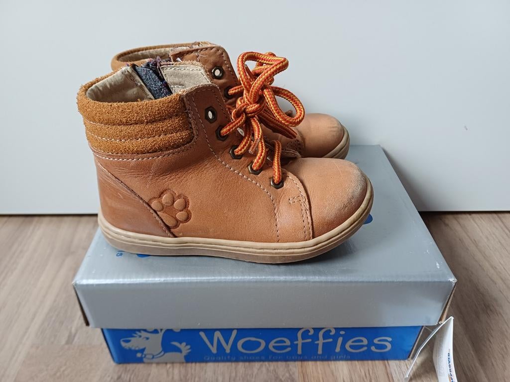 Woeffies leren enkelboots maat 24 IZGS, Gebruikt, Jongen of Meisje, Schoenen, Ophalen of Verzenden