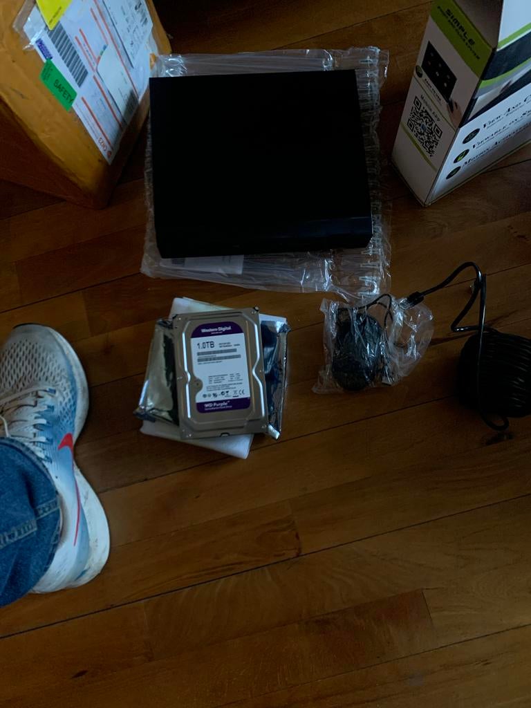 Bewakingscamera set met harde schijf en NVR, Ophalen of Verzenden, Nieuw, Buitencamera