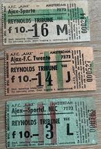 3 x toegangskaartje thuiswedstrijd Ajax seizoen 1972/73, Ophalen of Verzenden, Gebruikt, Ajax