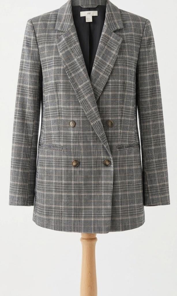Stijlvolle Geruite Blazer H&M – Maat 36– Zo goed als nieuw, Kleding | Heren, Truien en Vesten, Ophalen, Overige kleuren, Overige maten