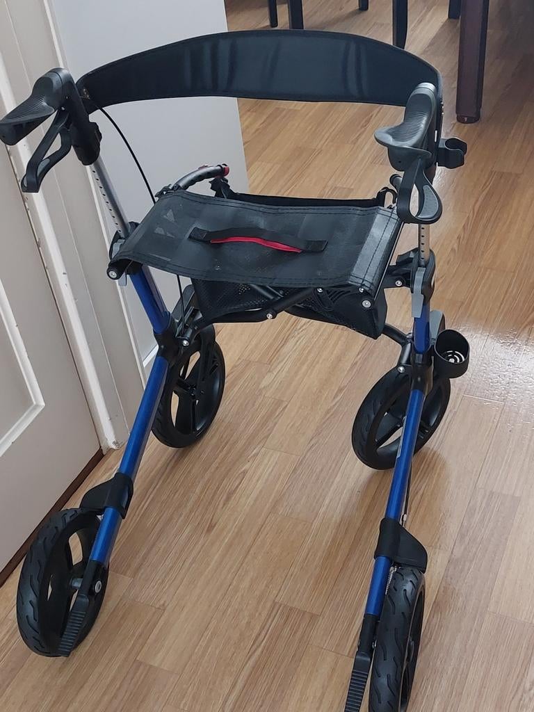 Rollator excel esprit Senegal blue metallic small, Ophalen