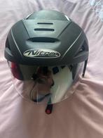 Nitro scooterhelm met vizier - Zwart Maat M, Fietsen en Brommers, Brommerhelmen, Ophalen of Verzenden, Gebruikt, Medium