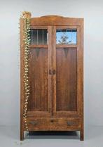 Antieke brocante Art Deco meidenkast vintage linnenkast kast, Ophalen of Verzenden