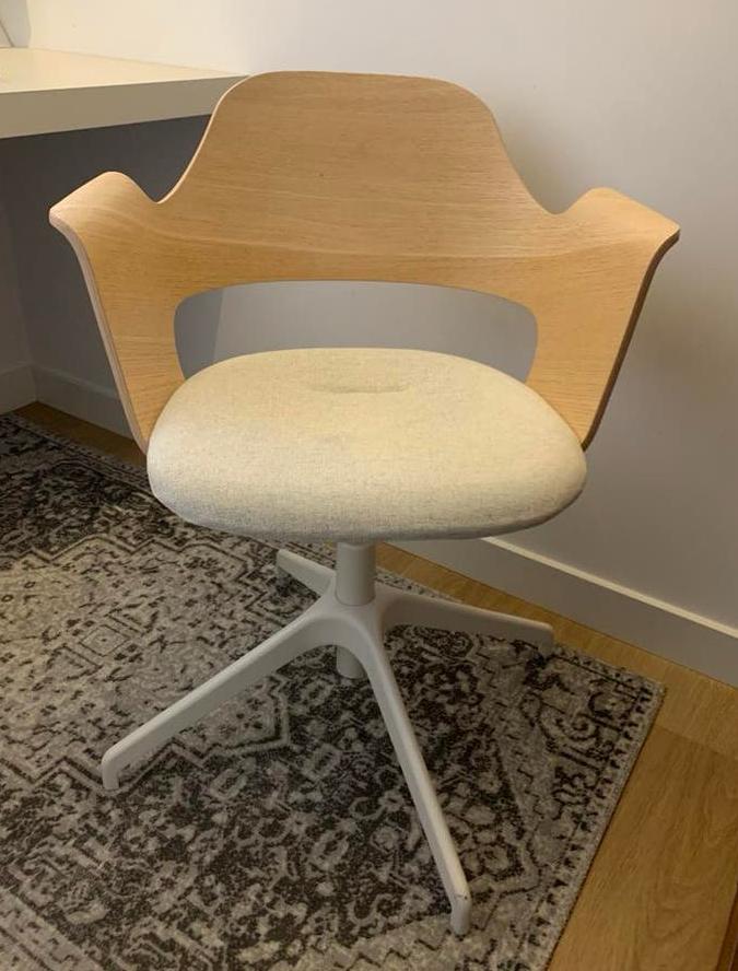 Bureaustoel FJÄLLBERGET Ikea, Ophalen, Gebruikt, Beige, Bureaustoel
