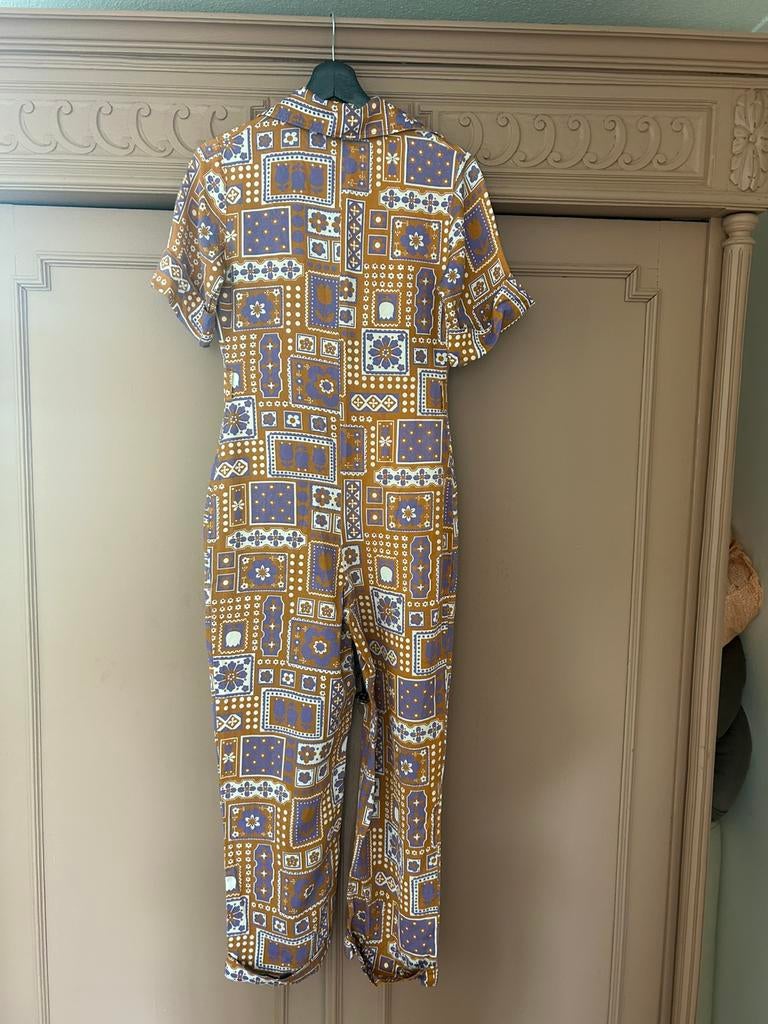 Mooie jumpsuit Antik batik, Kleding | Dames, Jumpsuits, Ophalen of Verzenden, Zo goed als nieuw, Maat 36 (S), Overige kleuren