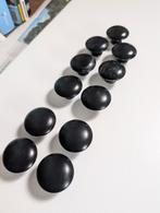 11 zwarte meubelknopjes, zware kwaliteit, 35x20mm, Huis en Inrichting, Ophalen of Verzenden