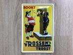 Vintage :ROOKT ‘v ROSSUM’sTROOST reclame bord, Ophalen of Verzenden, Zo goed als nieuw, Reclamebord