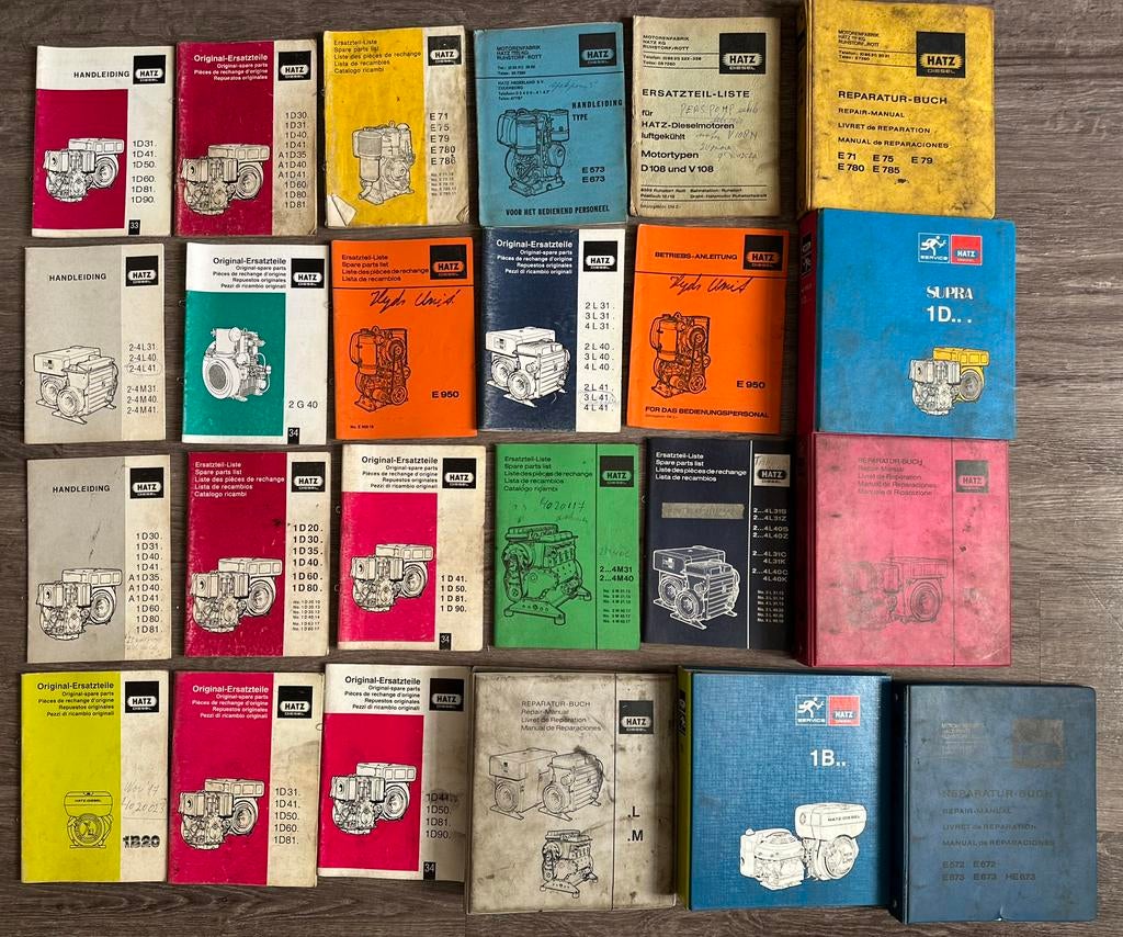 HATZ Diesel handleidingen/onderdelen lijsten, Ophalen of Verzenden, Gelezen, Sport, Hobby en Vrije tijd