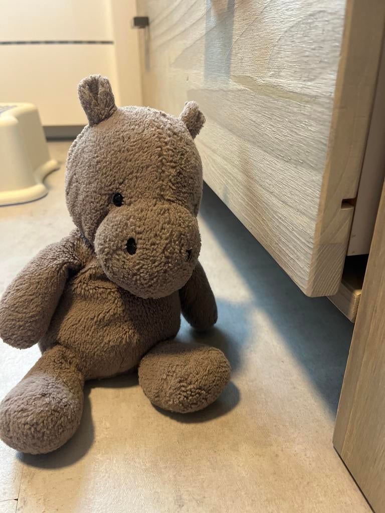 Jellycat Nijlpaard Knuffel, Overige typen, Grijs, Ophalen of Verzenden, Met label