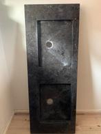 Natuurstenen wastafel met beugels, Ophalen, 100 tot 150 cm, Zo goed als nieuw, Minder dan 100 cm