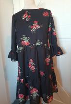 Zwarte bloemenjurk bodyflirt, Kleding | Dames, Jurken, Maat 38/40 (M), Zwart, Ophalen of Verzenden, Zo goed als nieuw