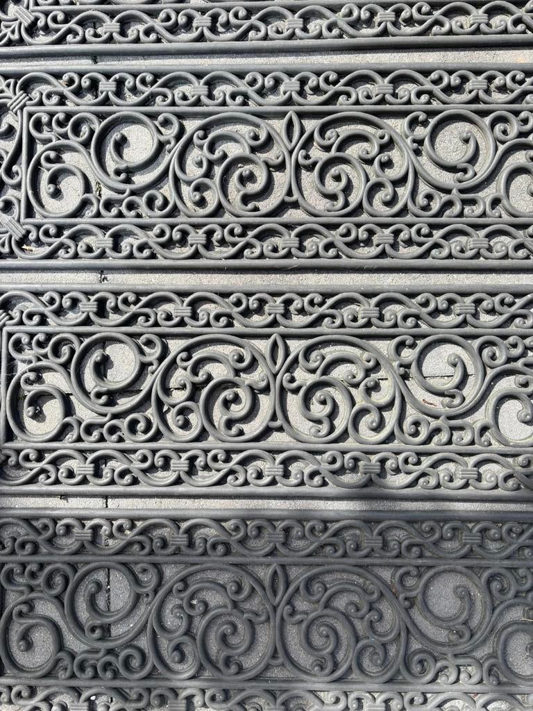 4 fijne rubber buiten matten, Tuin en Terras, Deurmatten, Ophalen of Verzenden, Gebruikt, Rubber, Buiten