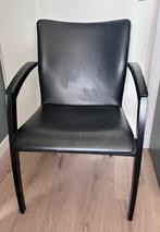 LEOLUX . Comfotabele stoel met leren bekleding, Huis en Inrichting, Ophalen, Zwart, Leer, Zo goed als nieuw