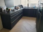 Mooie mat zwarte keuken incl inbouwapparatuur, Huis en Inrichting, Keuken | Complete keukens, Ophalen, Gebruikt, Wit, Hoekkeuken