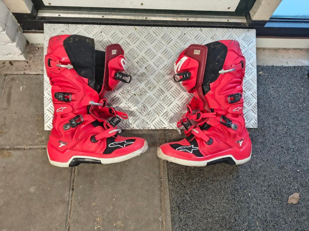 Alpinestars Tech 7 crosslaarzen maat 47, Motoren, Ophalen of Verzenden