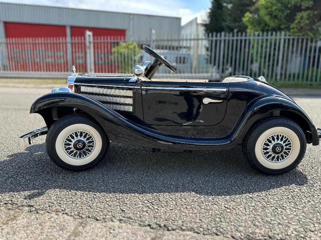 Accuvoertuigen Mercedes-Benz Typ 540K 12v metallic zwart, Bl, Ophalen of Verzenden, Nieuw