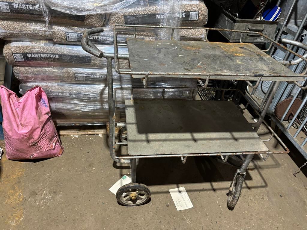 Oude brocante trolley, serveerwagen, Antiek en Kunst, Ophalen