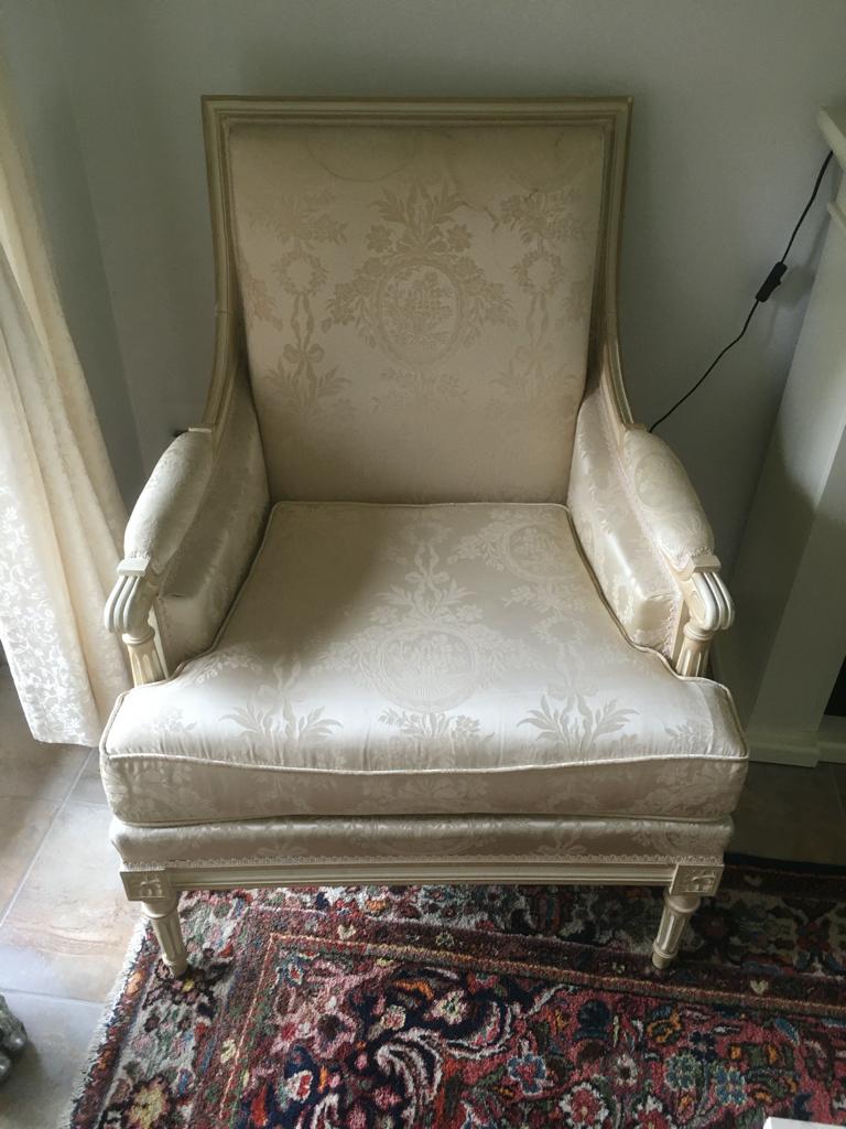 Franse Fauteuils, Ophalen, Gebruikt, 75 tot 100 cm, Lodewijk XVI stijl