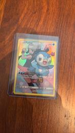 Pokemon kaart piplup, Ophalen of Verzenden, Zo goed als nieuw, Losse kaart, Foil