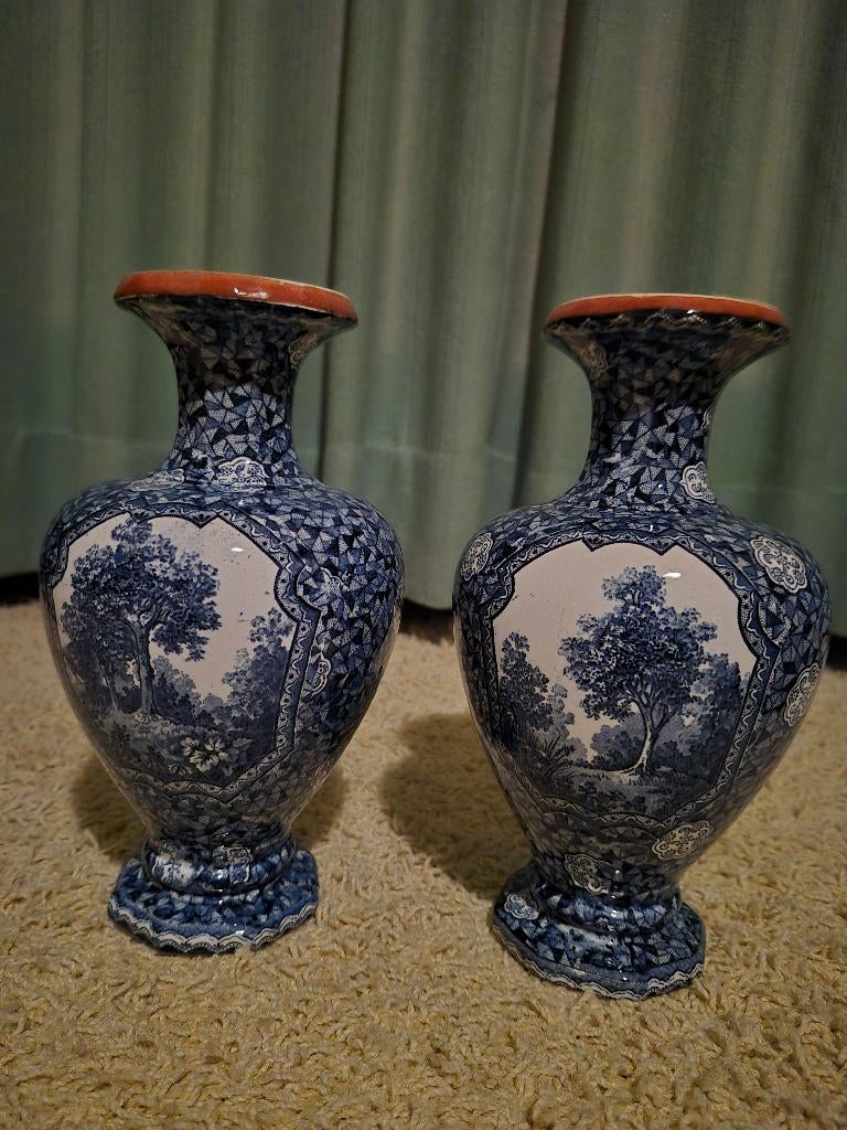 Villeroy en Boch vazen, 2 stuks, Antiek en Kunst, Ophalen