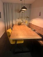 Robuuste Eettafel 300x100 cm - Eikenhout, Huis en Inrichting, Tafels | Eettafels, Gebruikt, Eikenhout, 200 cm of meer, Vijf personen of meer